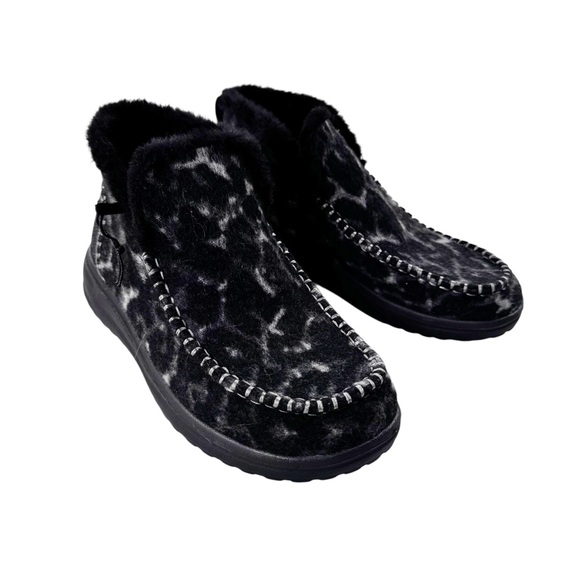 NEW Hey Dude Women’s Denny Marble Gray High Top Comfort Shoe Boots Size 7 - Picture 2 of 13